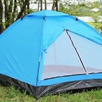 two man tent blue front