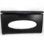 visor tissue and wipe holder – black