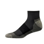 copper infused ankle sport socks – black