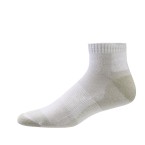 copper infused ankle sport socks – white