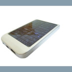 solar battery charger – white