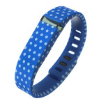 replacement band for fit bit – blue with white dot