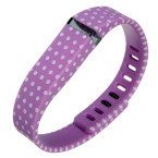 replacement band for fit bit – purple with white dot