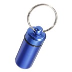 waterproof pill box keychain – blue 2