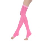 open toe over the knee slimming socks – pink