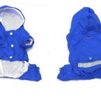 raincoat – blue front-back