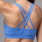 energy crop sports bra – blue back