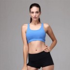 energy crop sports bra – blue front