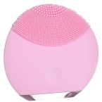 mini silicone facial brush – light pink