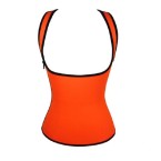 side zip under bust vest – orange 2