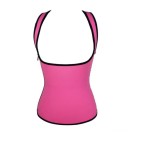 side zip under bust vest – pink 2