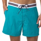 solid board shorts – teal