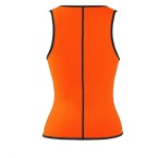 under bust zippered training vest – orange back