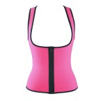 under bust zippered training vest – pink 2