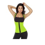 under bust zippered training vest – yellow