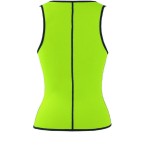 under bust zippered training vest – yellow back