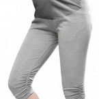 rouched leg maternity – gray