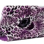 Rotating leopard case – purple