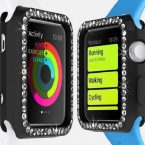 crystal cover for apple watch – black