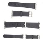 microfiber leather watch band – black 3