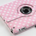 rotating polka dot case for mini – pink close