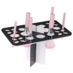 makeup brush drying rack – black_white